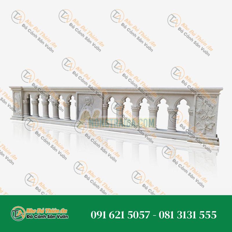 Lan can đá cẩm thạch dài