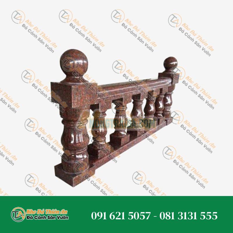 Lan can đá Granite đỏ