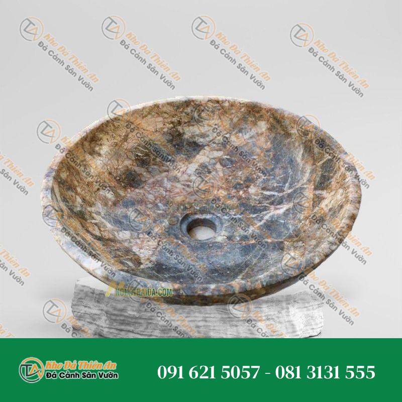 Lavabo Bằng Đá Đá Vàng Ý 41cm