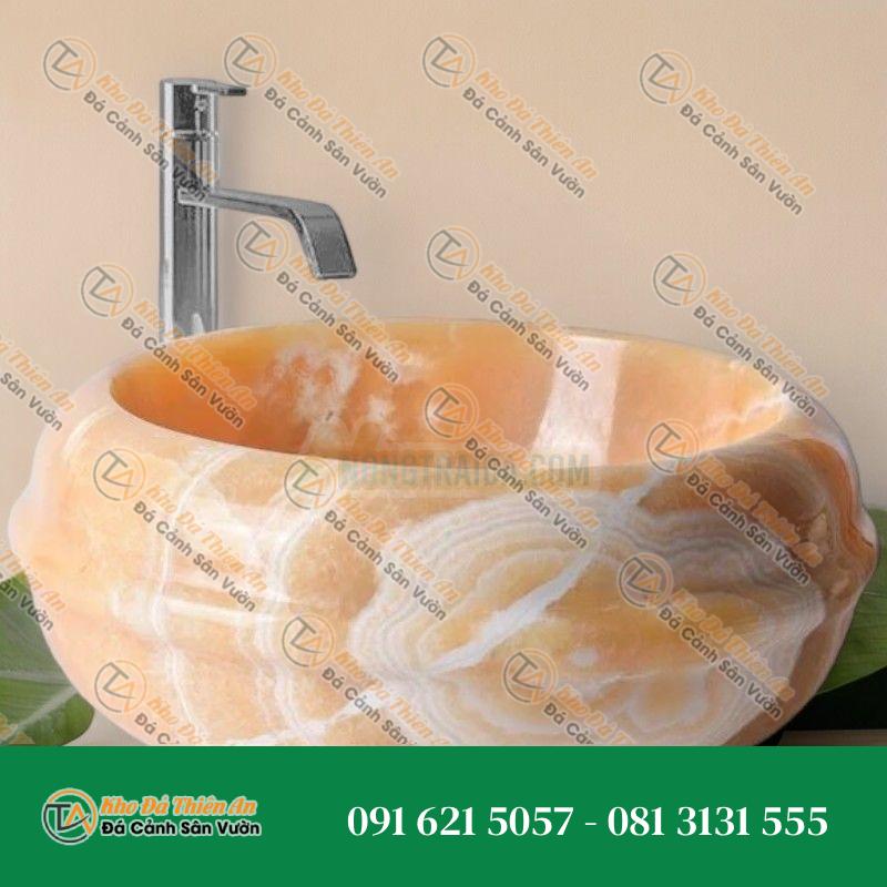 Lavabo đá ngọc hoàng lòng tự nhiên