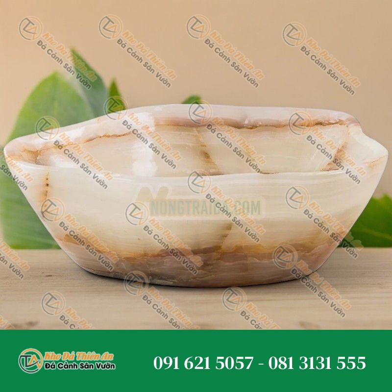Lavabo đá thạch anh onyx cánh bướm