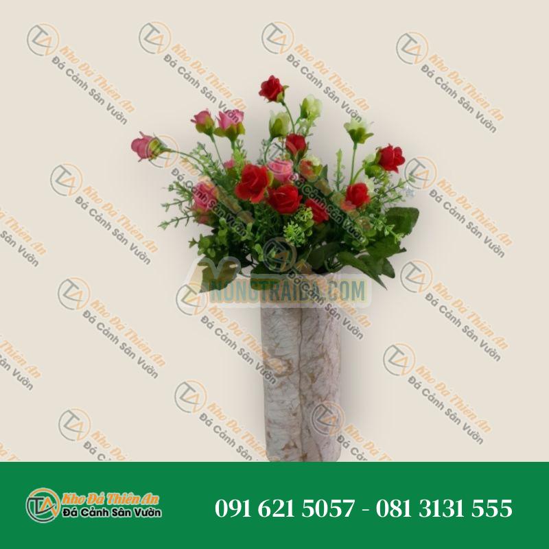 Lọ hoa theo hình ống, cao 9 inches