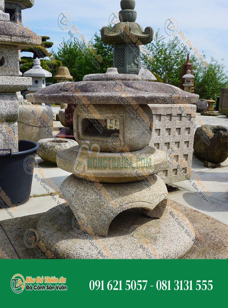 Đèn đá Nhật Bản Maru Yukimi Gata Ishidoro