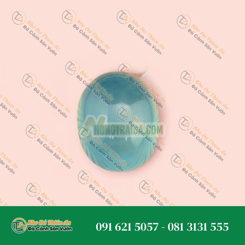 Mặt đá Aquamarine cao cấp chuẩn 8A 17mm