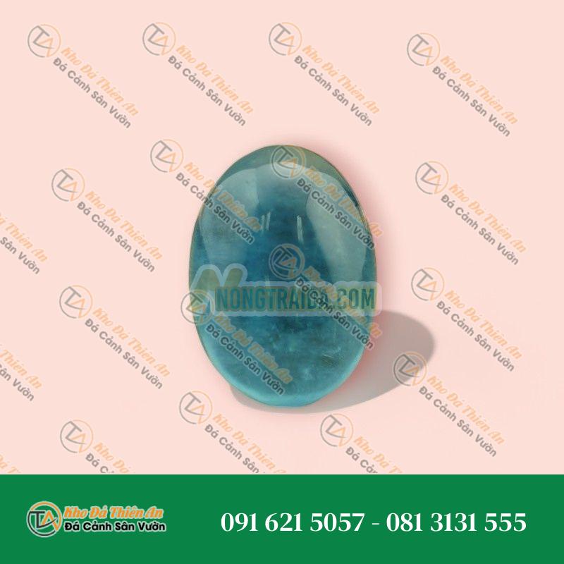 Mặt đá Aquamarine cao cấp chuẩn 8A 24mm