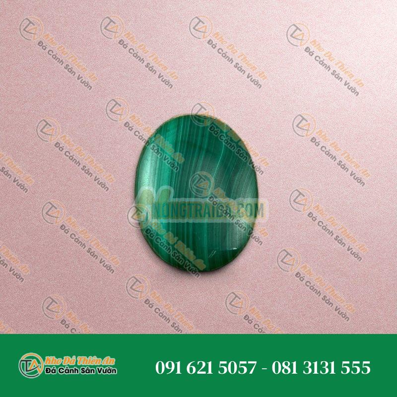 Mặt đá Lông Công oval 40x30x5mm
