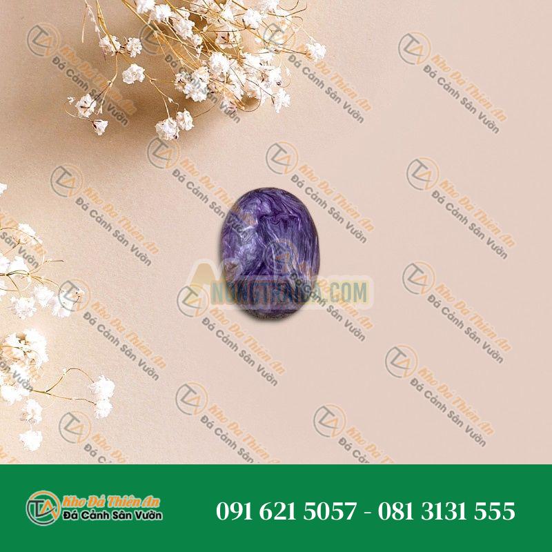 Mặt đá Mắt Rồng Oval 14x19mm