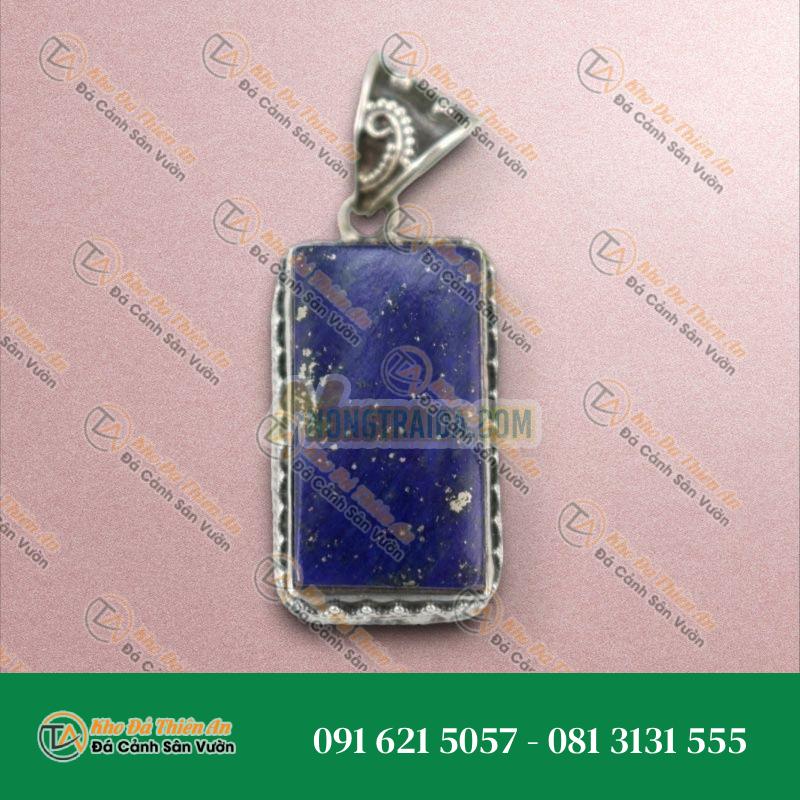 Mặt dây chuyền nữ đá Lapis bạc 925 cao cấp