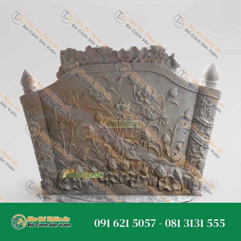 Mẫu Bình Phong Lăng Mộ Vàng Cà Rốt 200x201cm