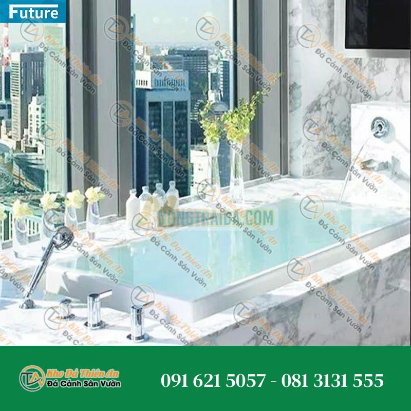Mồn tắm đá tự nhiên cao cấp cho khách sạn, villa hiện đại đơn giản sang trọng