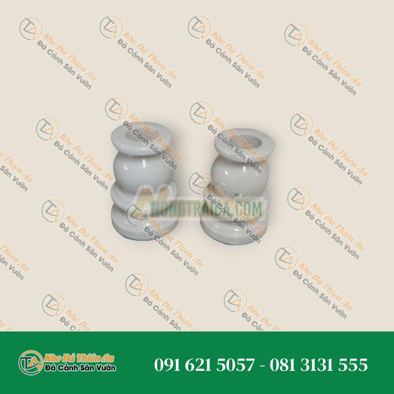 Nến đá cẩm thạch có đèn điện, 1 cặp