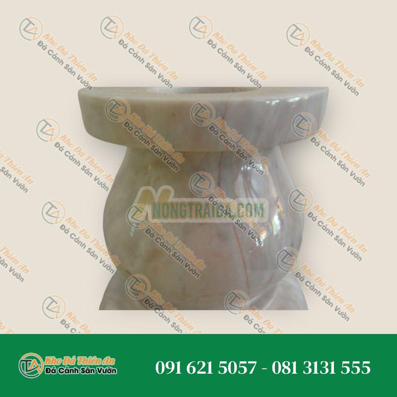 Nến đá cẩm thạch, kích thước cao 30cm, rộng 12cm, 1 cặp