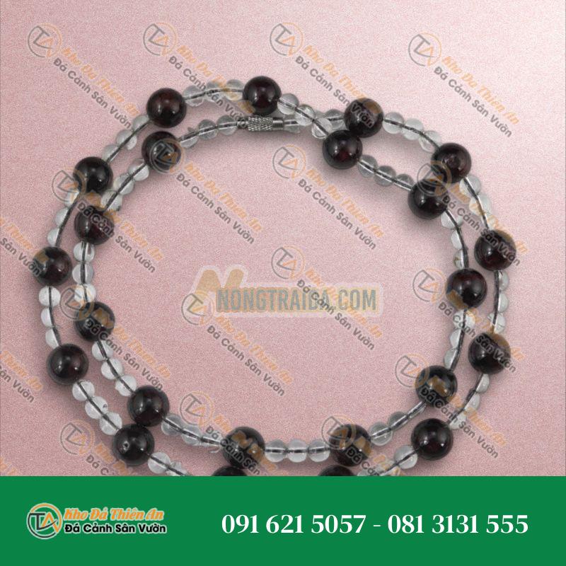 Ngọc Hồng Lựu – Thạch Anh Trắng