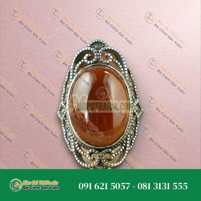 Nhẫn đá Garnet bạc 925