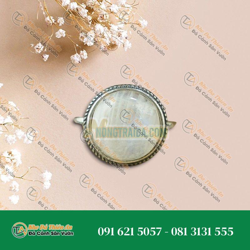 Nhẫn đá Mặt Trăng bạc 925
