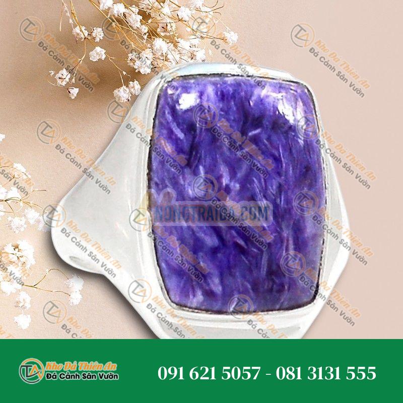 Nhẫn nam đá Mắt Rồng bạc 925 cao cấp size 18