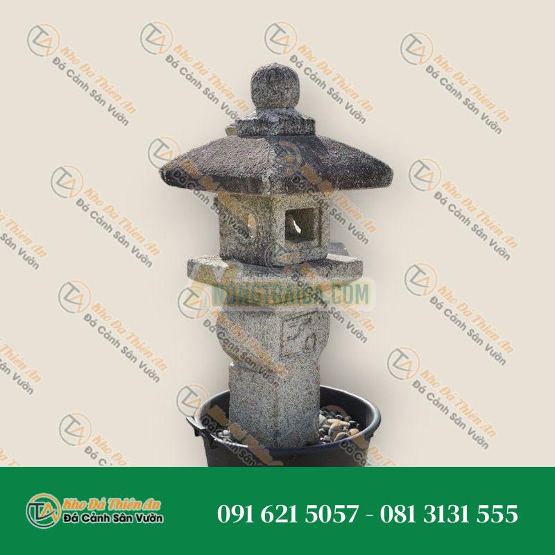 Đèn đá Nhật Bản (Oribe Gata Ishidoro) 58x32cm