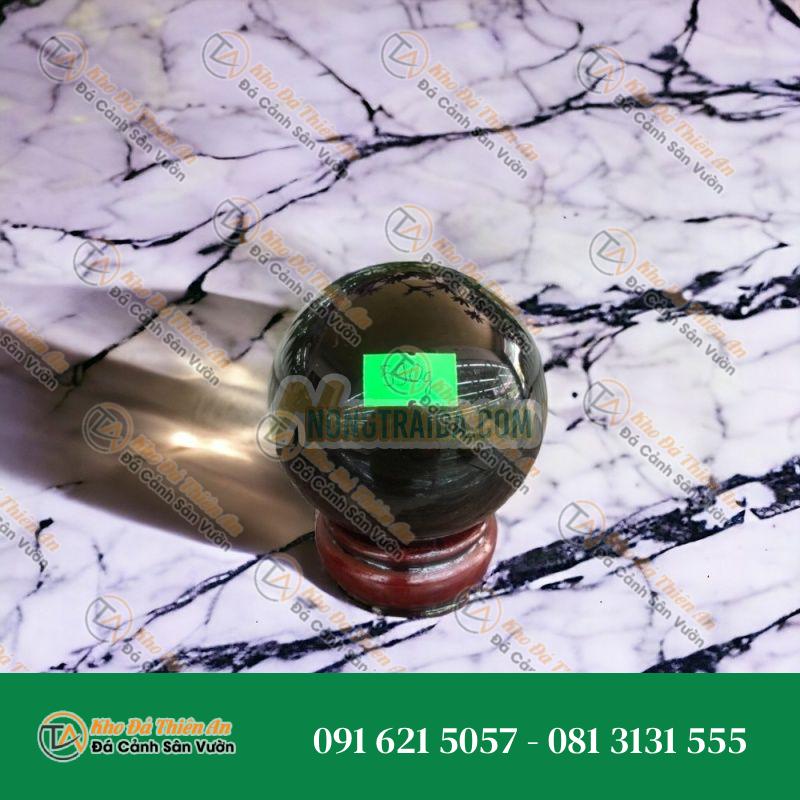 Quả cầu phong thủy đá thạch anh đen – Đường kính 7,7cm