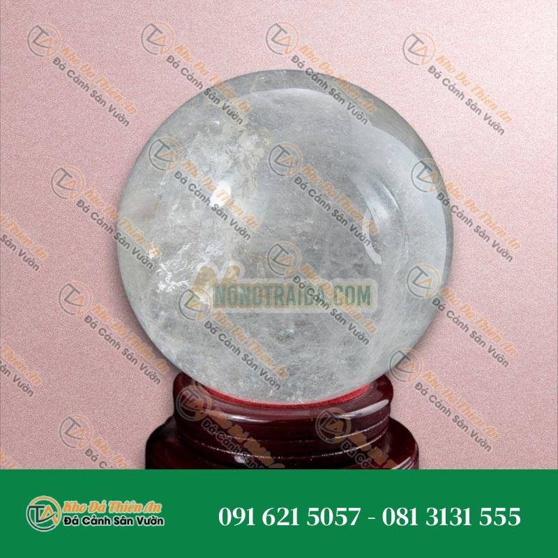 Quả cầu phong thuỷ thạch anh trắng 12cm 2.84kg