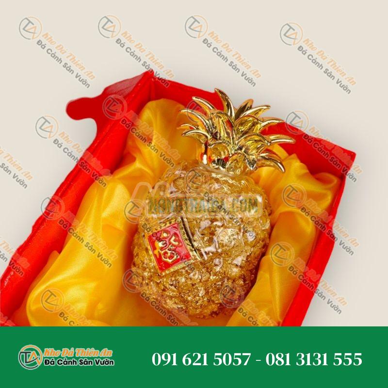 Quả thơm lá vàng phong thủy chiêu tài lộc