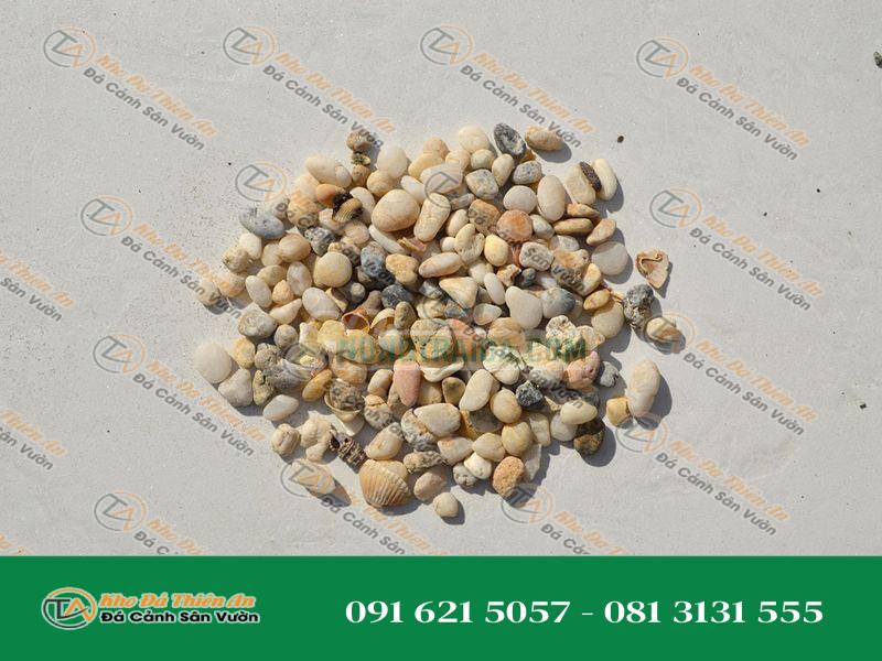 Sỏi biển trang trí sân vườn, chậu cây, size 3-5mm