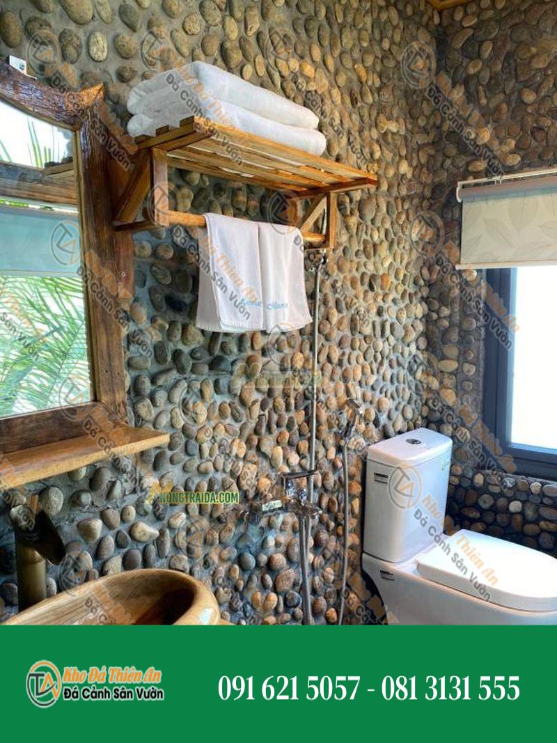 Sỏi dán ốp tường nhà vệ sinh, phòng tắm