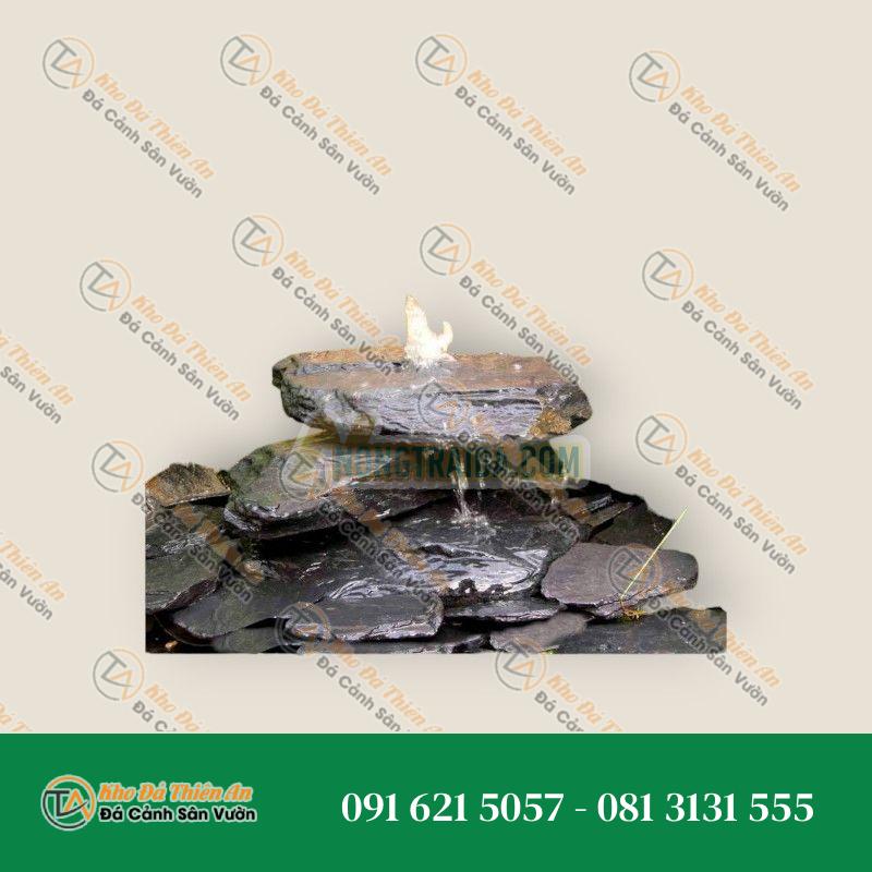 Thác nước đường vườn xám đen 3 mảnh