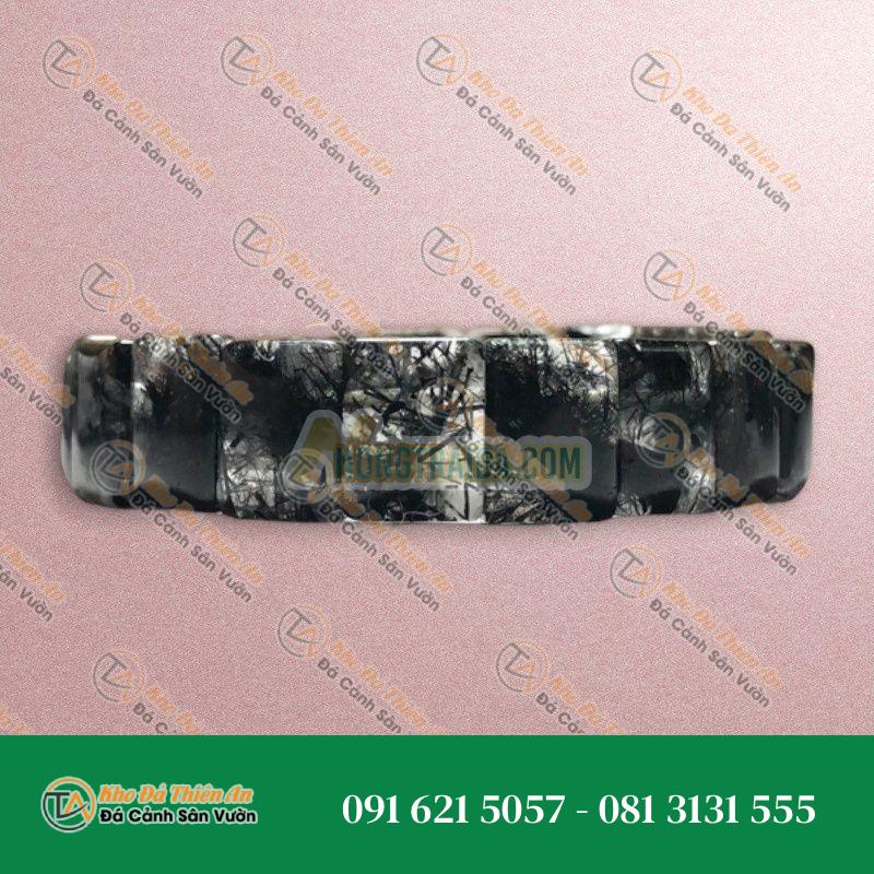 Thạch anh tóc đen 10x14mm chuẩn 4A
