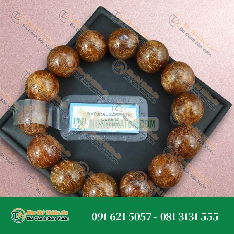 Thạch Anh tóc nâu 16 ly chuẩn 6A cao cấp