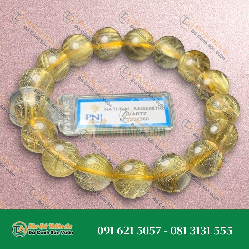 Thạch anh tóc vàng đồng trục vip 12mm cao cấp chuẩn 9a