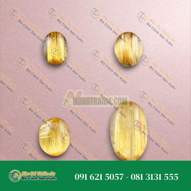 Thạch anh tóc vàng đồng trục vip cao cấp 8a