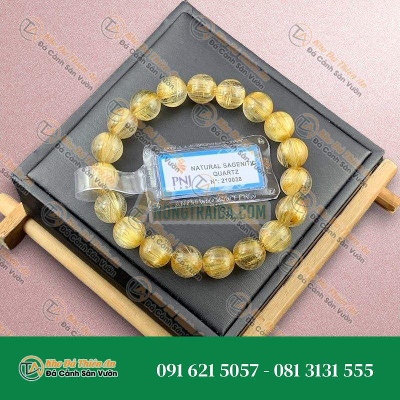 Thạch anh tóc vàng Vip 10mm cao cấp chuẩn 9A