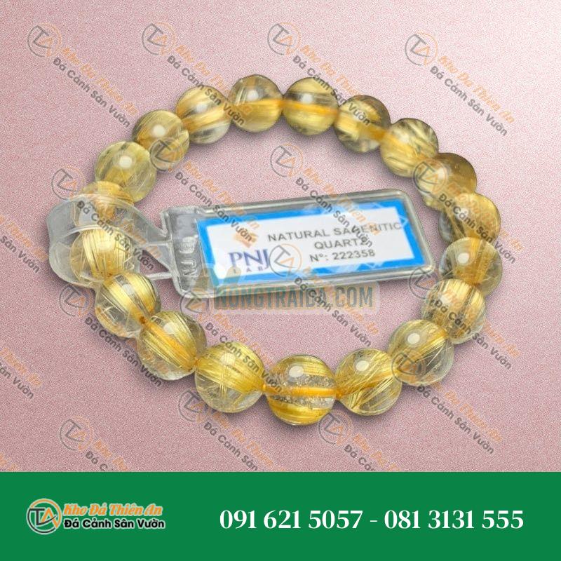 Thạch anh tóc vàng Vip 9mm cao cấp chuẩn 9A