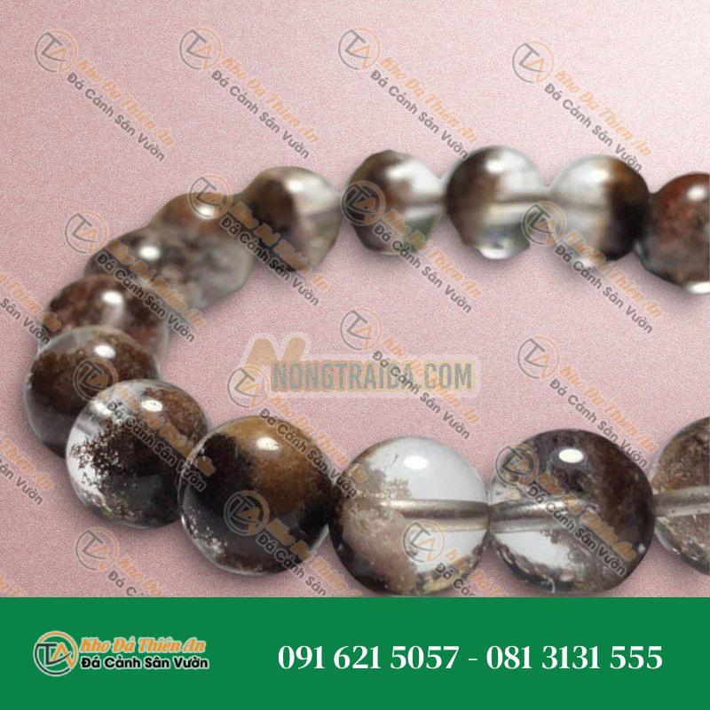 Thạch anh ưu linh nâu đỏ 10mm