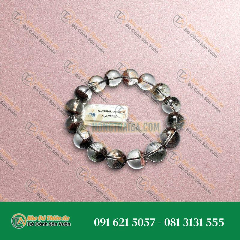 Thạch anh ưu linh nâu đỏ 12mm