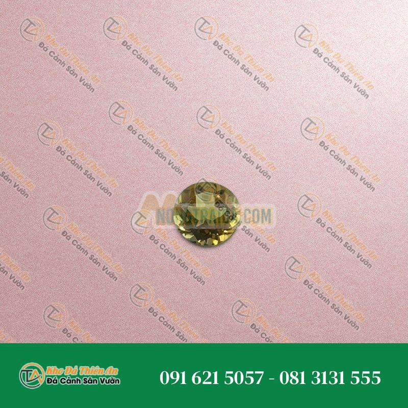 Thạch anh vàng Citrine tròn 8mm 5A
