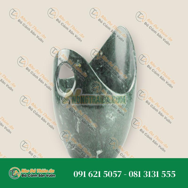 Thùng đựng rượu Champagne/Bình giữ lạnh rượu vang/Chậu đá trang trí Bằng đá cẩm thạch xanh Hoàng gia (Đồ sưu tầm) – Italy
