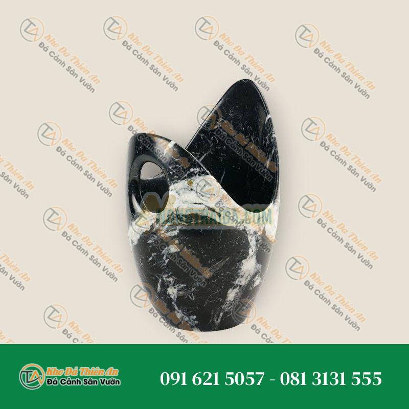 Thùng đựng rượu Champagne/Bình giữ lạnh rượu vang Làm thủ công từ đá cẩm thạch đen Marquinia (Đồ sưu tầm) – Italy