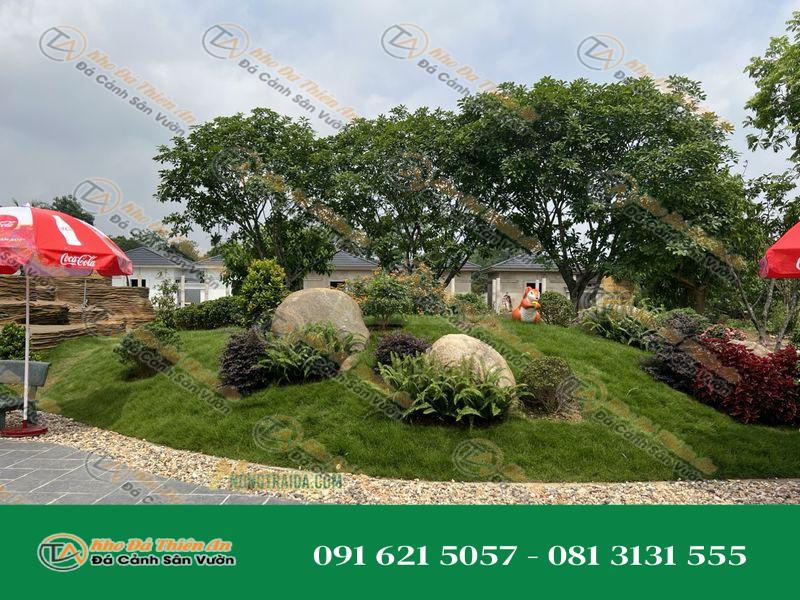 Tiểu cảnh đá cuội Khu vui chơi giải trí Bách Thảo Ngân