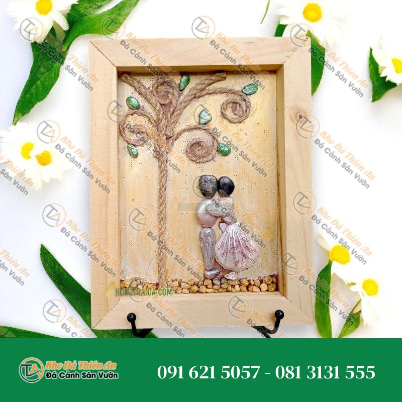 Tranh đá cuội đẹp 22x17cm