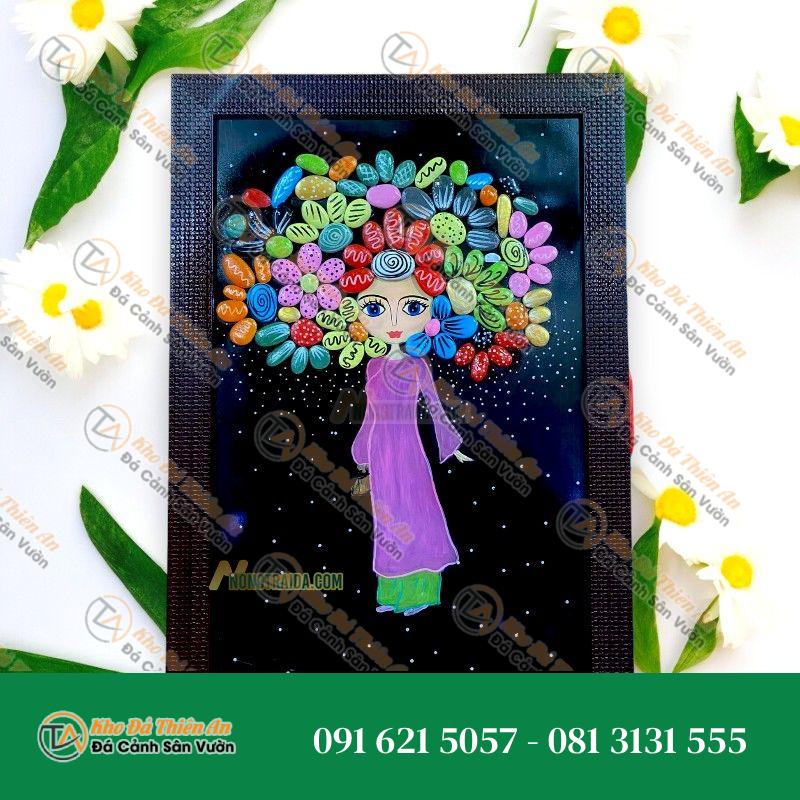 Tranh đá cuội đẹp 22x27cm