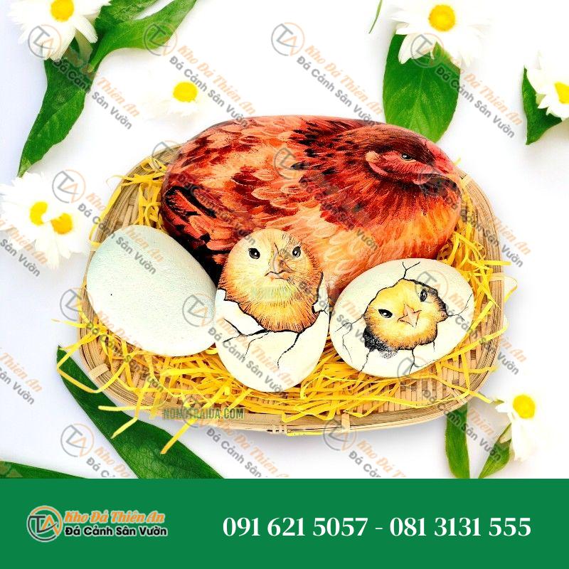 Tranh đá cuội đẹp 26x17cm