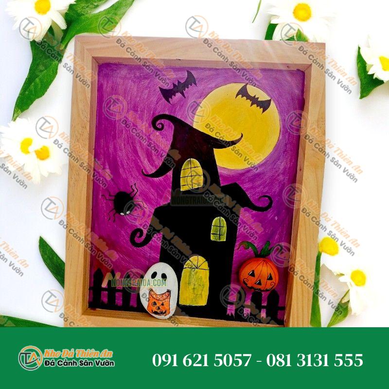 Tranh đá cuội đẹp 28x14cm