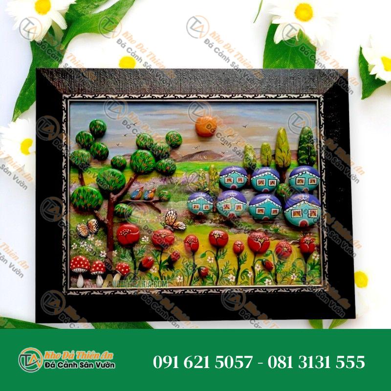 Tranh đá cuội handmade 18x28cm