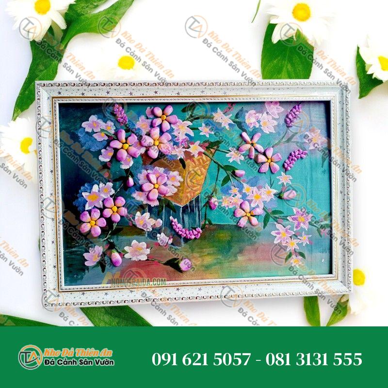 Tranh đá cuội handmade 28x18cm