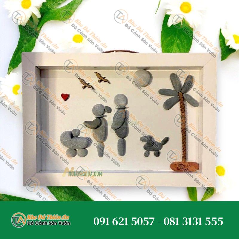 Tranh đá cuội mầm non 15x17cm