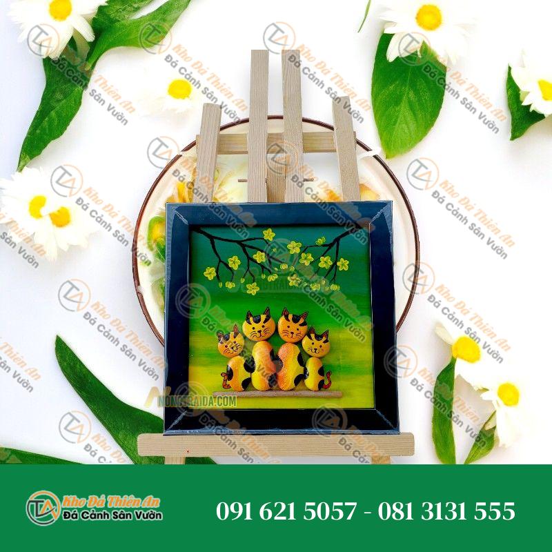 Tranh đá cuội mầm non 25x21cm