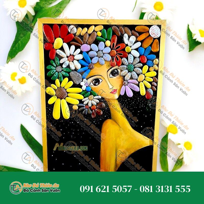 Tranh đá cuội mầm non 26x23cm