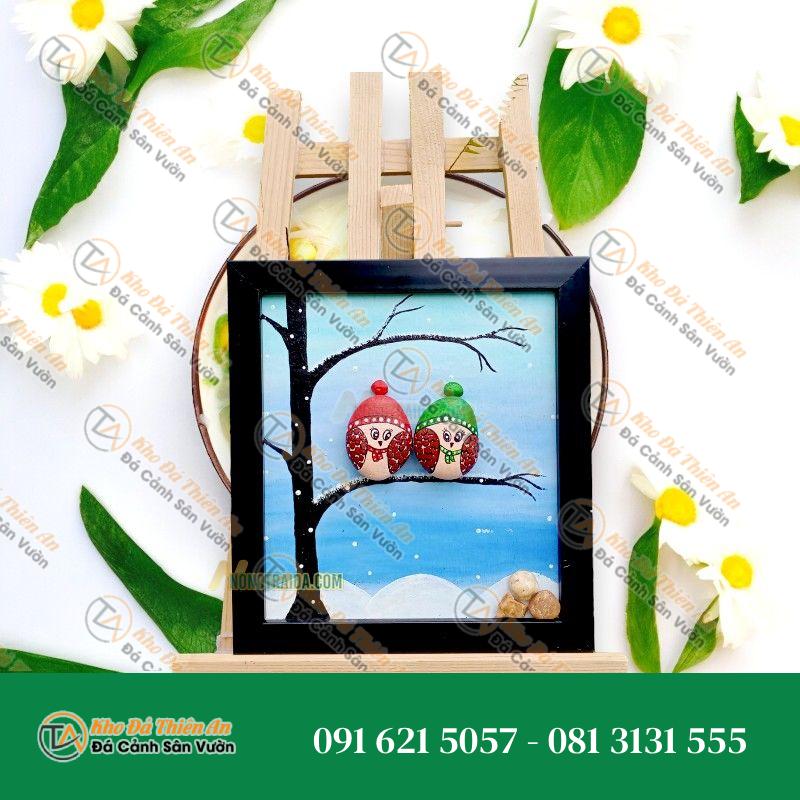 Tranh đá cuội mầm non 27x26cm