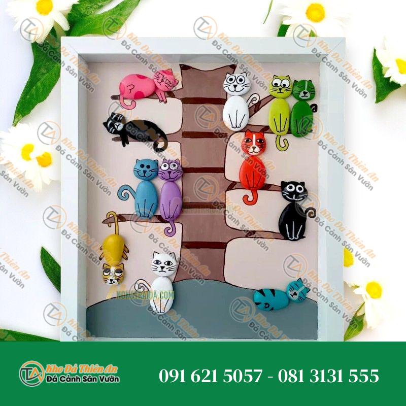 Tranh đá cuội nghệ thuật 13x27cm